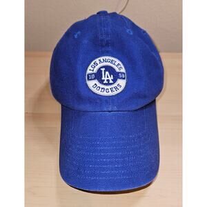Vintage Los Angeles Dodgers Twins Enterprise MLB Circle Logo Adj Strapback Hat